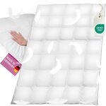 B!HOME Winterdecke 100% Daunen 155x200cm (960g) Kassettenstegbett Bezug 100%