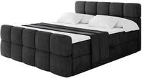 ALTDECOR Boxbett mit H3-Matratze Fu&szlig;teil FAMA Zanozek - 140x200 - Schwarz