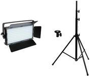 EUROLITE Set LED PLL-480 CW/WW + Stativ | DMX-gesteuerte Fl&auml;chenleuchte mit 240