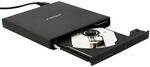 Gembird Externes USB-DVD-Laufwerk &ndash; Plug-and-Play, kompatibel mit Laptop und...