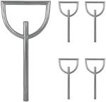 TRUTZHOLM 5x Fahrradanlehnb&uuml;gel 115x56 cm Stahl feuerverzinkt Rohrdurchmesser...