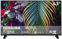 Toshiba 43QV1563DDW QLED Fernseher 43 Zoll VIDAA Smart TV 4K UHD Aufl&ouml;sung | Dolby