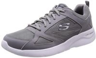 Skechers Dynamight 2.0-fallford Sneaker Herren, Grau (Gray Leather/Mesh/Pu/Trim...