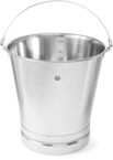 HENDI Eimer, mit verst&auml;rktem Boden, 10L, &oslash;280x(H) 270mm, Edelstahl