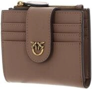 Pinko Leder Geldb&ouml;rse Multi Purpose Wallet Biscotto Zenzero - Antique Gold...
