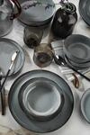 Elegant 16-Piece Dinner Set, Turquoise Porcelain | Includes 4 Service Plates (24cm),
