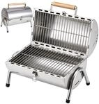 Relaxdays Tischgrill, 2 Grillfl&auml;chen je 34 x 21,5 cm, Outdoor Camping,...