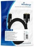 MediaRange DVI Anschlusskabel, Digital Dual Link, DVI Stecker (24+1-polig)/DVI