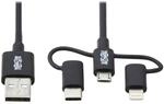 Eaton TrippLite Universal USB-A zu Lightning, USB Micro-B und USB-C...