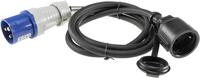 ChiliTec CEE Kabel Adapter Stecker auf Schutzkontakt-Kupplung 1,5m