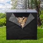 ML-Design Kaminholzregal Abdeckung, LxH: 240 x 165 cm, Schwarz, wetterfest,...