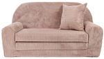 FORTISLINE Kindersofa ausklappbar 78x45x40 cm - Kindercouch aus Cord mit...