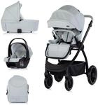 Chipolino Kombikinderwagen 3 in 1 Prestige Babywanne Rucksack i-Size Babyschale