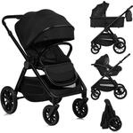 Lionelo Layla Kinderwagen 3 in 1 (0-4 Jahre, 0-22 Kg) Reisesysteme Set mit Babyschale