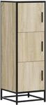 vidaXL Highboard Sonoma-Eiche 35,5x35x106,5 cm Holzwerkstoff Metall,...