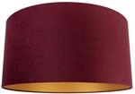 Qazqa Modern Lampenschirm - Cilinder Velours - Rot, supports-e27, diameter 50