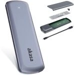 Akasa Tragbares M.2 SATA/NVMe SSD auf USB 3.2 Gen 2 Aluminiumgeh&auml;use |...