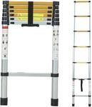 ANDIARBEIT H&ouml;henangst Teleskopleiter aus Aluminium, kompakt & faltbar, max.