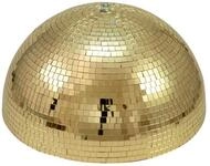 EUROLITE Spiegel-Halbkugel 40cm gold motorisiert | Integrierter Motor mit 1