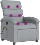 vidaXL Massagesessel ohne Netzadapter, Sessel Verstellbare R&uuml;ckenlehne,