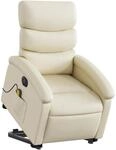 vidaXL Massagesessel, Elektrisch Verstellbar Sessel mit Aufstehhilfe,...
