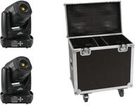 EUROLITE Set 2x LED TMH-S90 + Case | 2x LED-Moving-Head Spot inklusive...