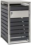 Zelsius M&uuml;lltonnenbox 1 Tonne | (B) 68 x (T) 80 x (H) 116,5 cm | Anthrazit |...