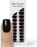Original Miss Sophie Press On Nails | 32 St&uuml;ck | Black Velvet | Short Square |...