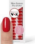 Original Miss Sophie Press On Nails | 32 St&uuml;ck | Lipstick Red | Short Round |...