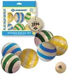 Schildkr&ouml;t Boccia Set aus FSC Holz f&uuml;r Kinder und Familien I 6 farbige Boccia