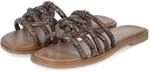 BULLBOXER 6RS0030705 3100 Damen Flache Pantoletten Leder in Brown - Gr. 36