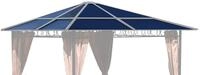 QUICK STAR Ersatzdach f&uuml;r Hardtop Pavillon 3x3m Doppelstegplatten Polycarbonat...