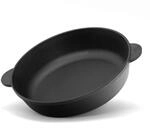 4BIG.fun Gusseisenpfanne 24 cm Br&auml;ter Cocotte Schmortopf aus Gusseisen zwei...