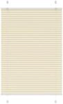 vidaXL Plissee Creme 90x100 cm Stoffbreite 89,4 cm Polyester
