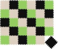 LittleTom 27 Teile Spielmatte Baby Puzzlematte ab Null - 30 x 30 cm Krabbelmatte