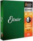 Elixir&reg; Saiten 80/20 Bronze-Akustik 4-str. Basssaiten mit NANOWEB&reg; Beschichtung,