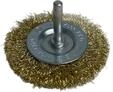 12x Scheibenb&uuml;rste Rundb&uuml;rste 75 mm mit Schaft gewellt f. Bohrmaschine