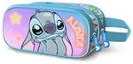 Disney Lilo und Stitch Mischievous-3D Doppelfederm&auml;ppchen, Blau, 22 x 10 cm