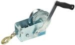 TrutzHolm&reg; Bootswinde Handseilwinde Stahlseil mit Haken 1130kg | 2 G&auml;nge 