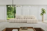 ALTDECOR Ecksofa mit Schlaffunktion L-Form Olea-L2 321x164x75 - Beige
