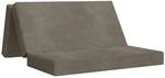 vidaXL Klappsofa Bett 160 x 67 x 45 cm Hellgrau, Schlafsofa f&uuml;r Schlafzimmer,