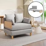 [en.casa] Schlafsofa Seinlus 1-Sitzer Sofa mit Schlaffunktion Schlafsessel...