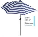 Sekey Halbrundschirm 270 cm mit Kurbel | UV 50+ Balkonschirm f&uuml;r Terrasse &...