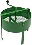 Kestek Metall Handkurbelsieb HKS15, &Oslash; 40 cm, 15 l, gr&uuml;n, robustes Gitterblech,