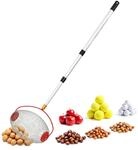 Spetebo Rollsammler Nusssammler Obstsammler mit Alu Teleskopstiel 120 cm
