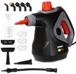 Duronic SC32 BK Mehrzweck Dampfreiniger, 6-in-1 Steamer und Polsterreiniger mit...