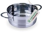 FACKELMANN Chefkoch trifft Dunst-/Garaufsatz &oslash;20cm &ndash; Edelstahl 18/8, Garen,...