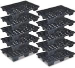 BRB 10x Euro-Leichtpalette im Euroma&szlig;, schwarz, LxBxH 1200x800x153 mm,...