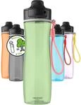 PROFINO Active Sportflasche 750 ml, Gr&uuml;n, Tritan, Flip-Cap, BPA-frei