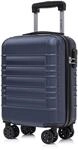 YONSLY Koffer Suitcase S Dunkelblau, Trolley Reisekoffer, Kabinenkoffer...